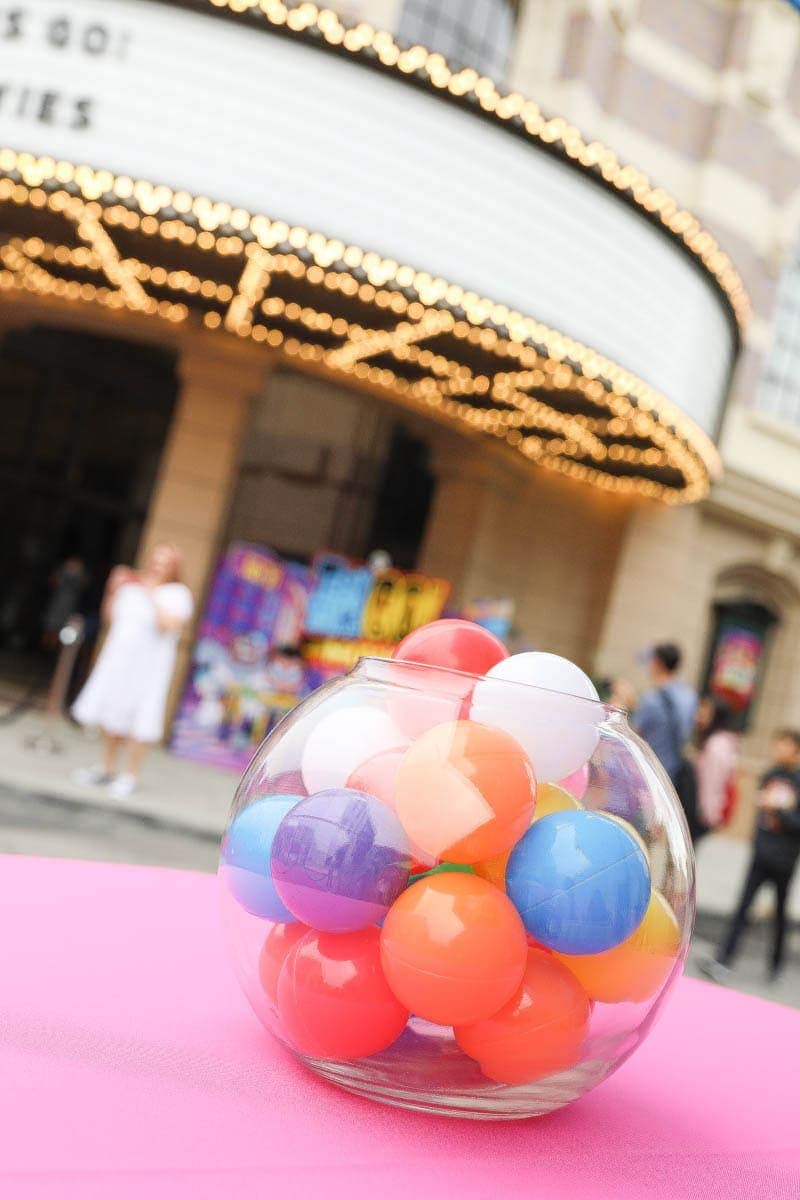 Colored Balls in a Bubble Bowl #hollywood #warnerbrothers #teentitansgotothemovies #citygirlgonemom