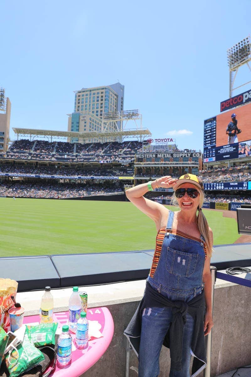 Woman with a Cap inside the Stadium #familyday #weekend #familydaysout #citygirlgonemom 