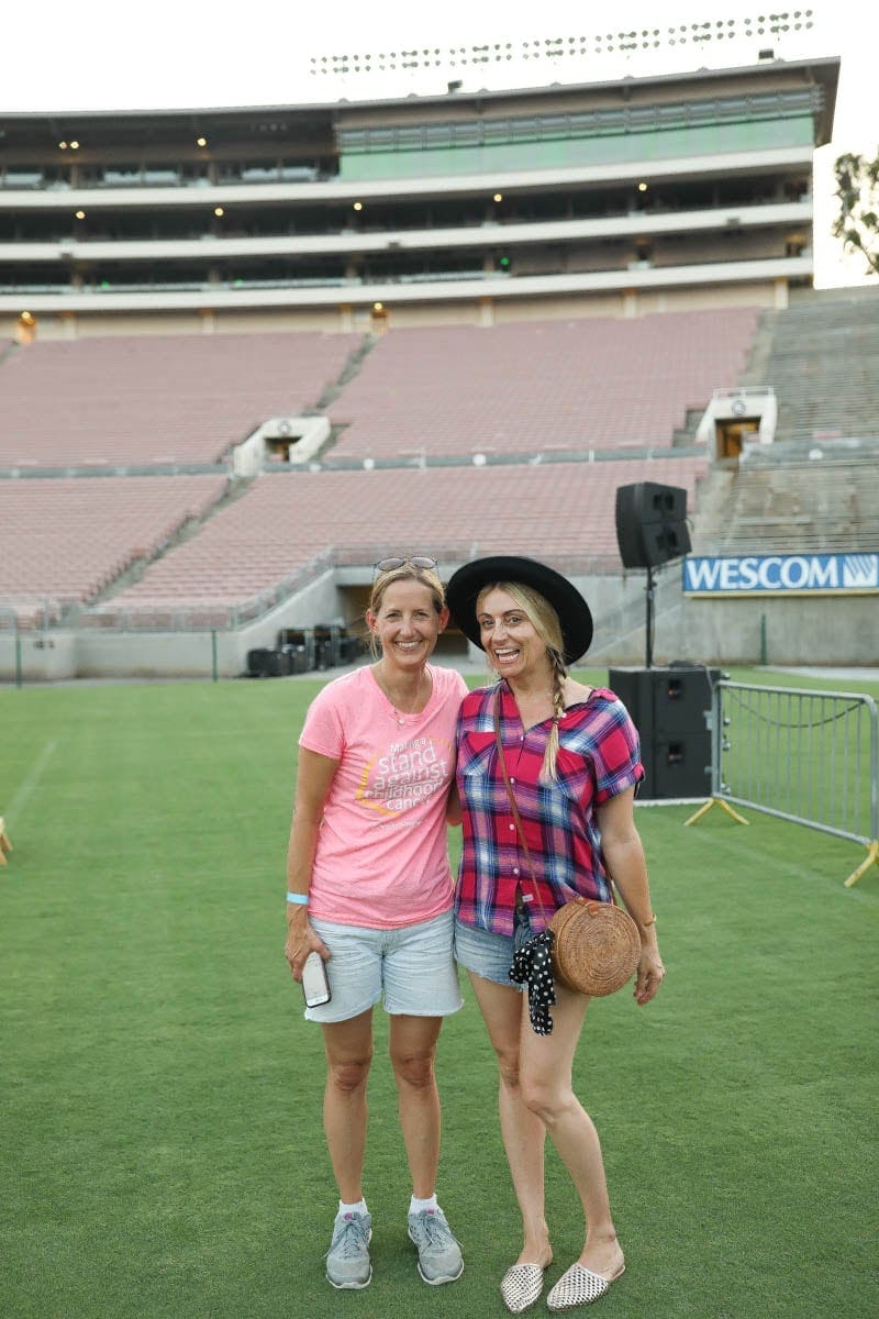 Childhood Cancer is an awful diagnosis. All kids deserve a night to remember and that's exactly what Northwestern Mutual did for their night to remember at the Rose Bowl Stadium! #childhoodcancerawareness #rosebowlstadiumcampout #campoutforkids #cancerawareness #rosebudscampout #rosebowlstadium #pasadena #california #citygirlgonemom #camping #footballstadium