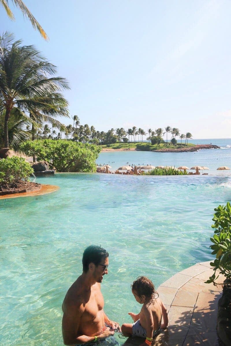 Dad and son Disney Aulani