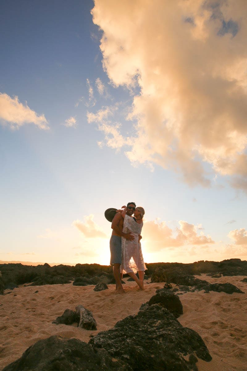 couple north shore Hawaii