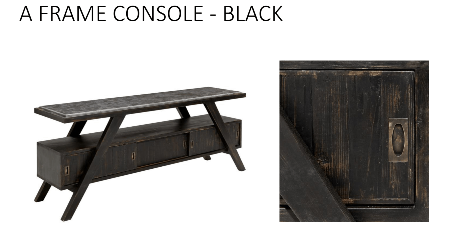 reclaimed console