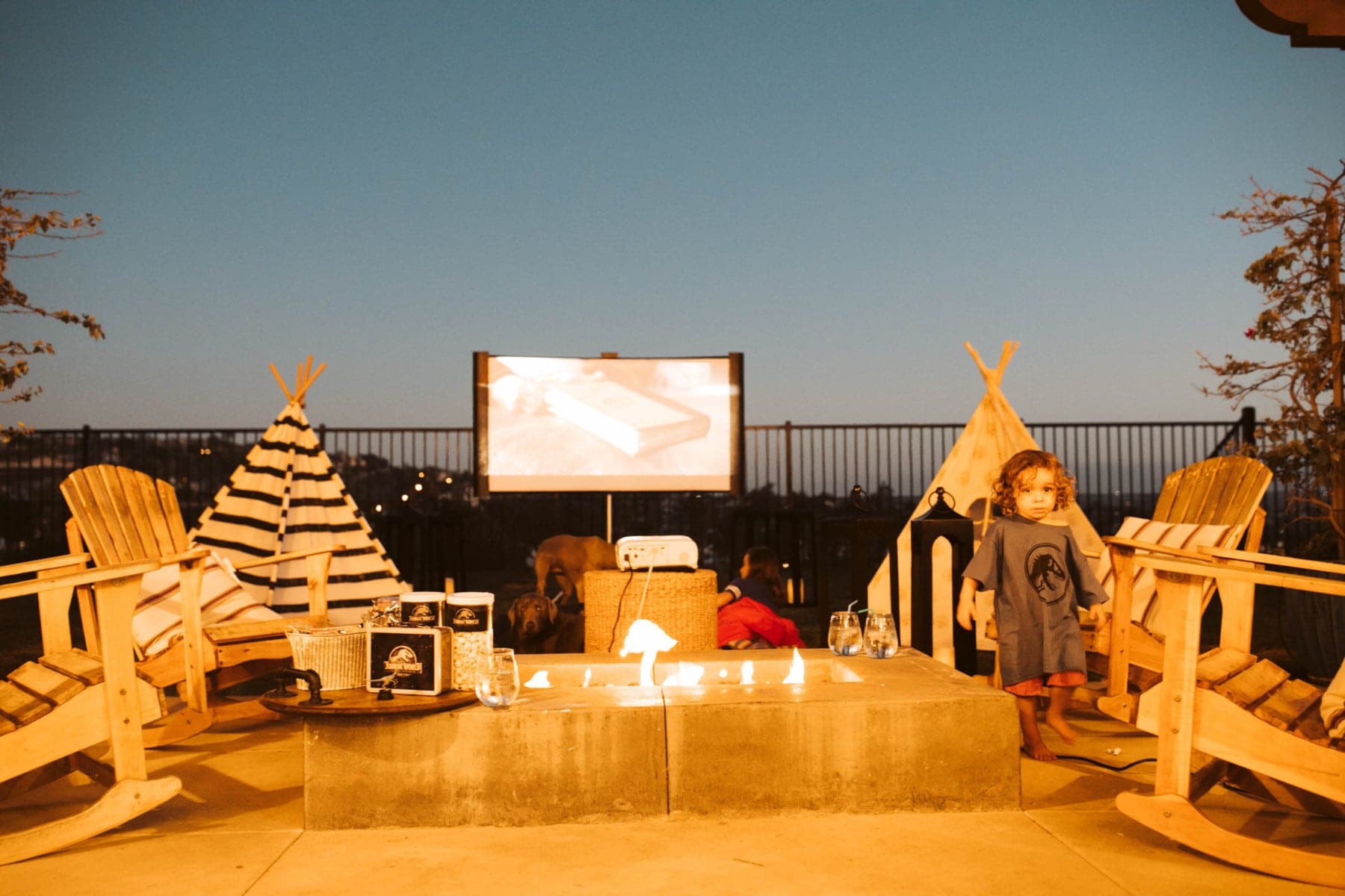 backyard movie night