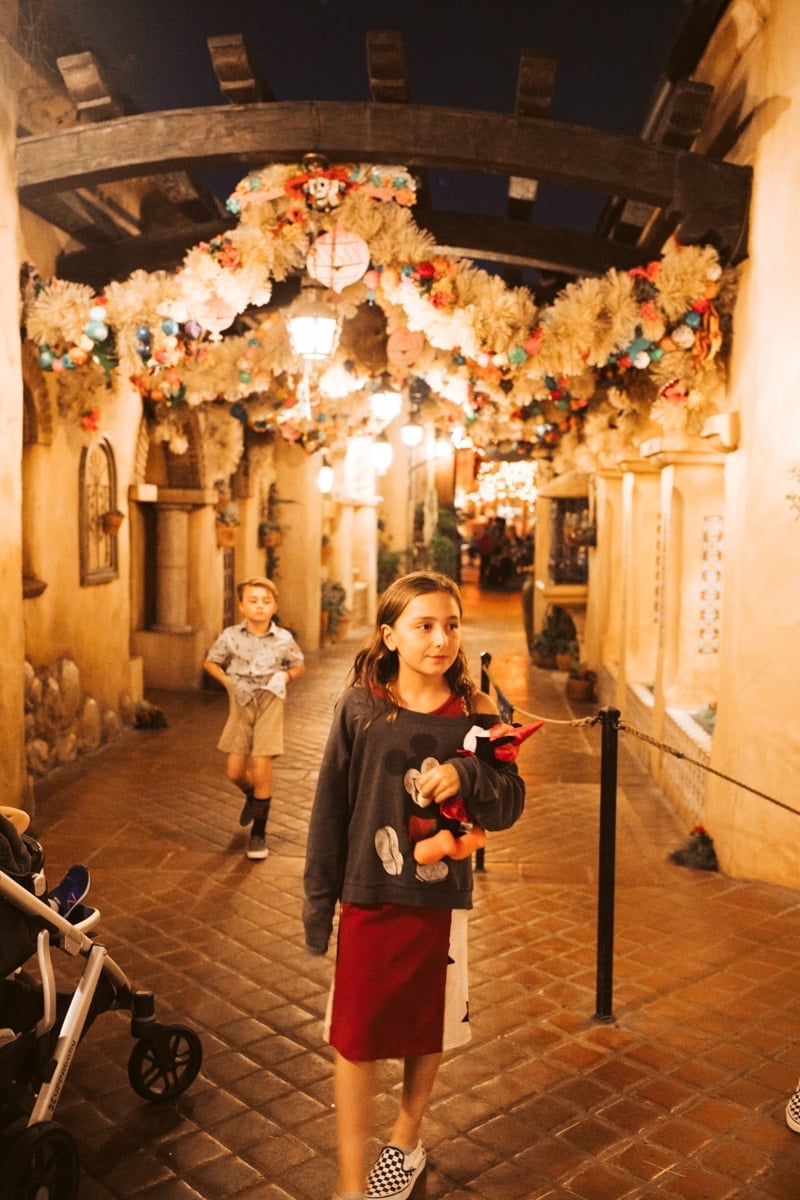 Girl at Disneyland halloweentime