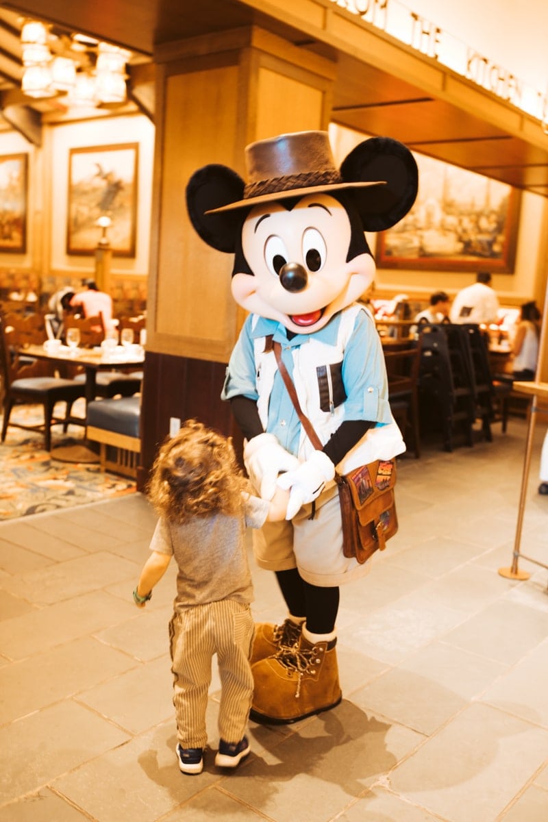 Mickey and toddler