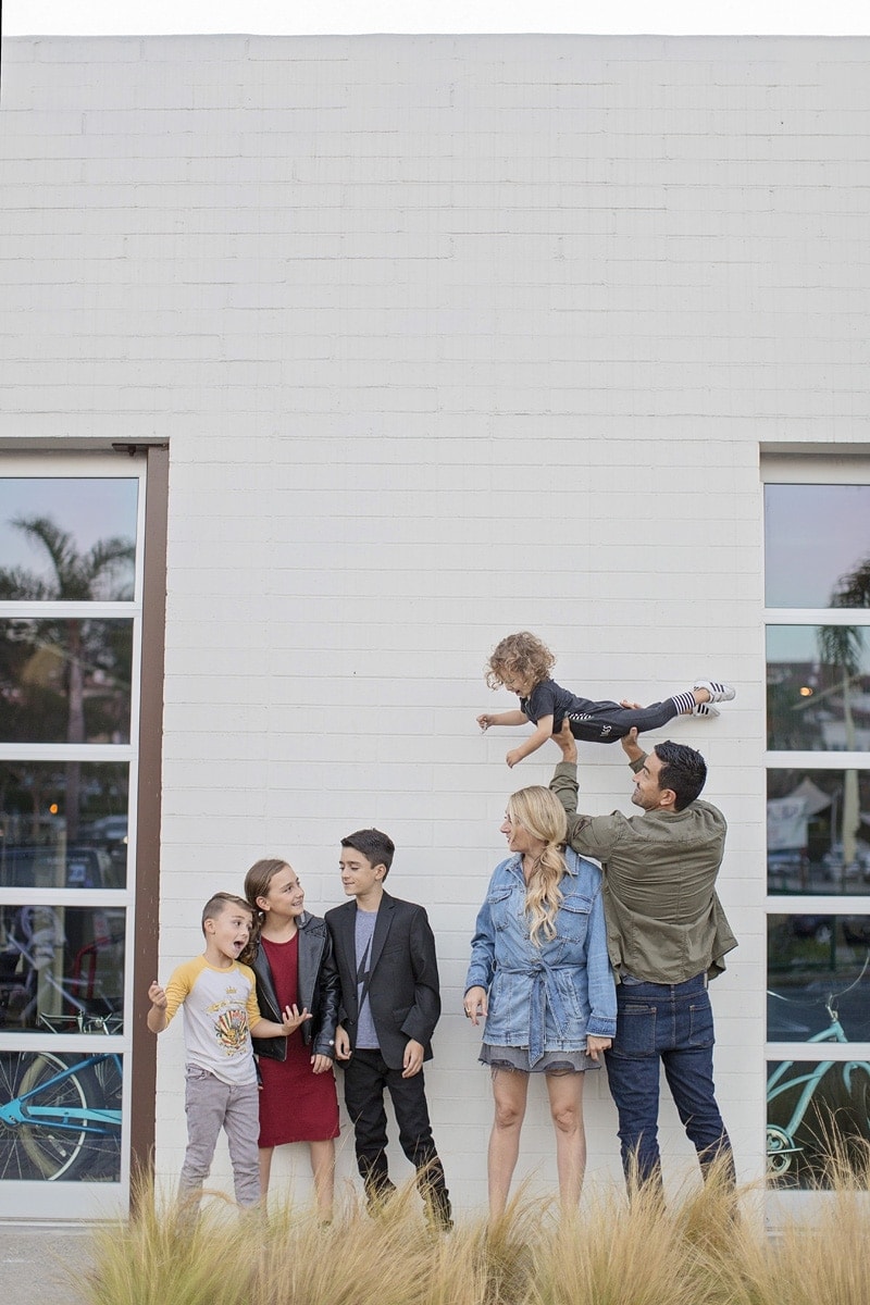Family Photo With Negative Space