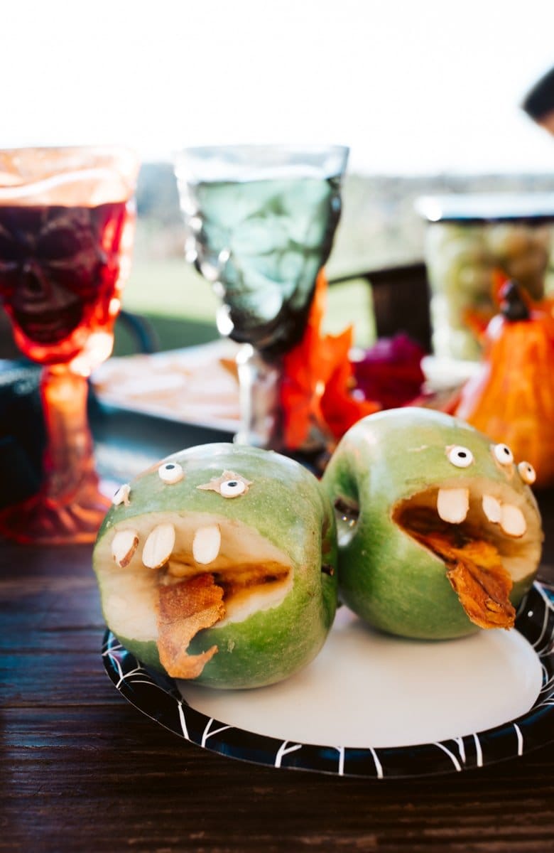 monster apples for halloween