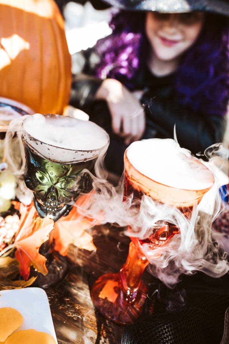 dry ice halloween cocktails