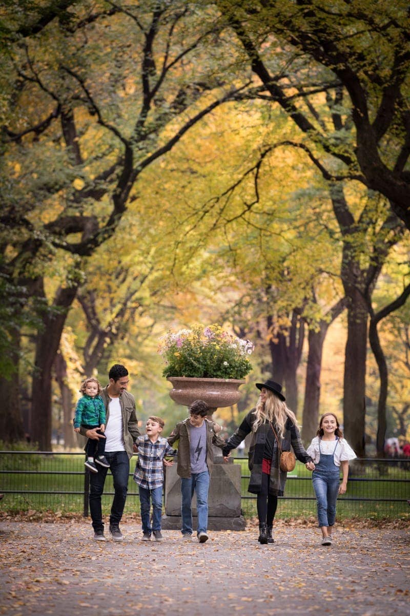 family in Central Park