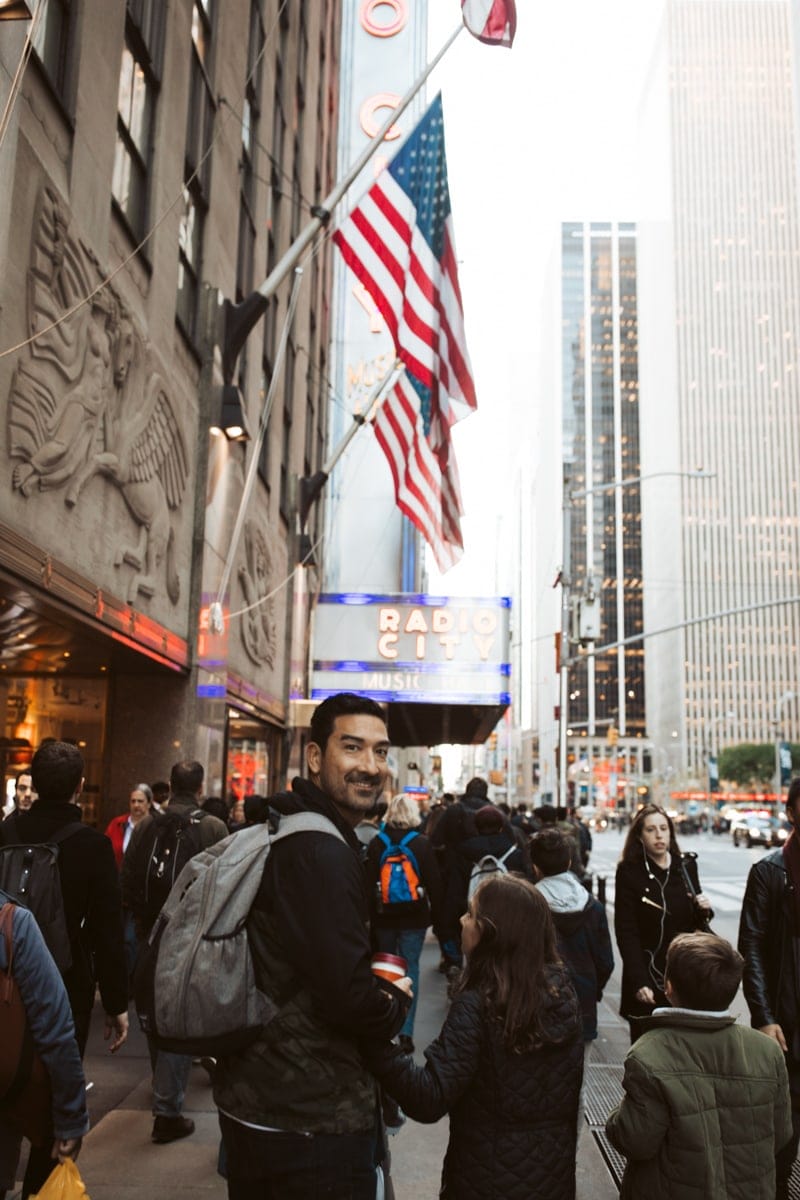 family at radio city