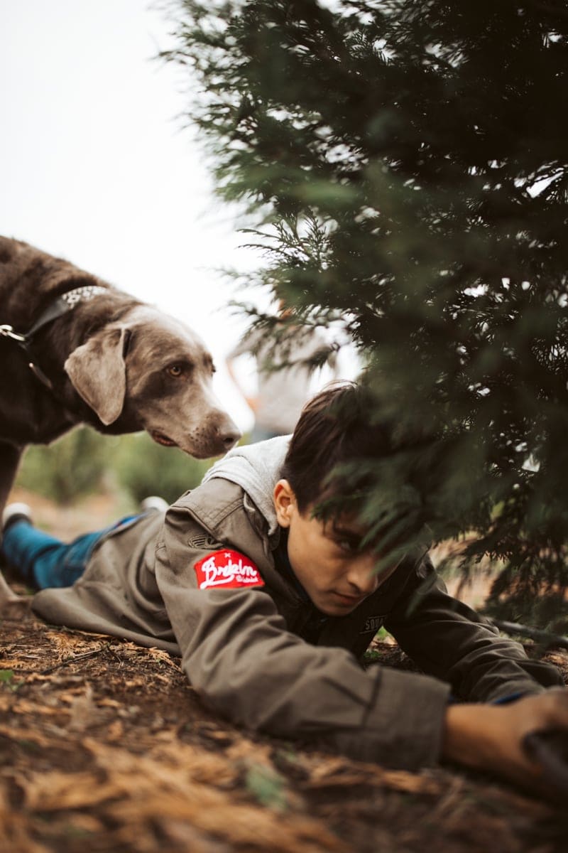 boy and his dog