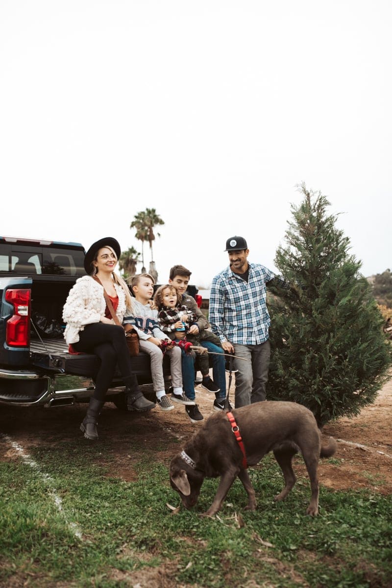 family and dog