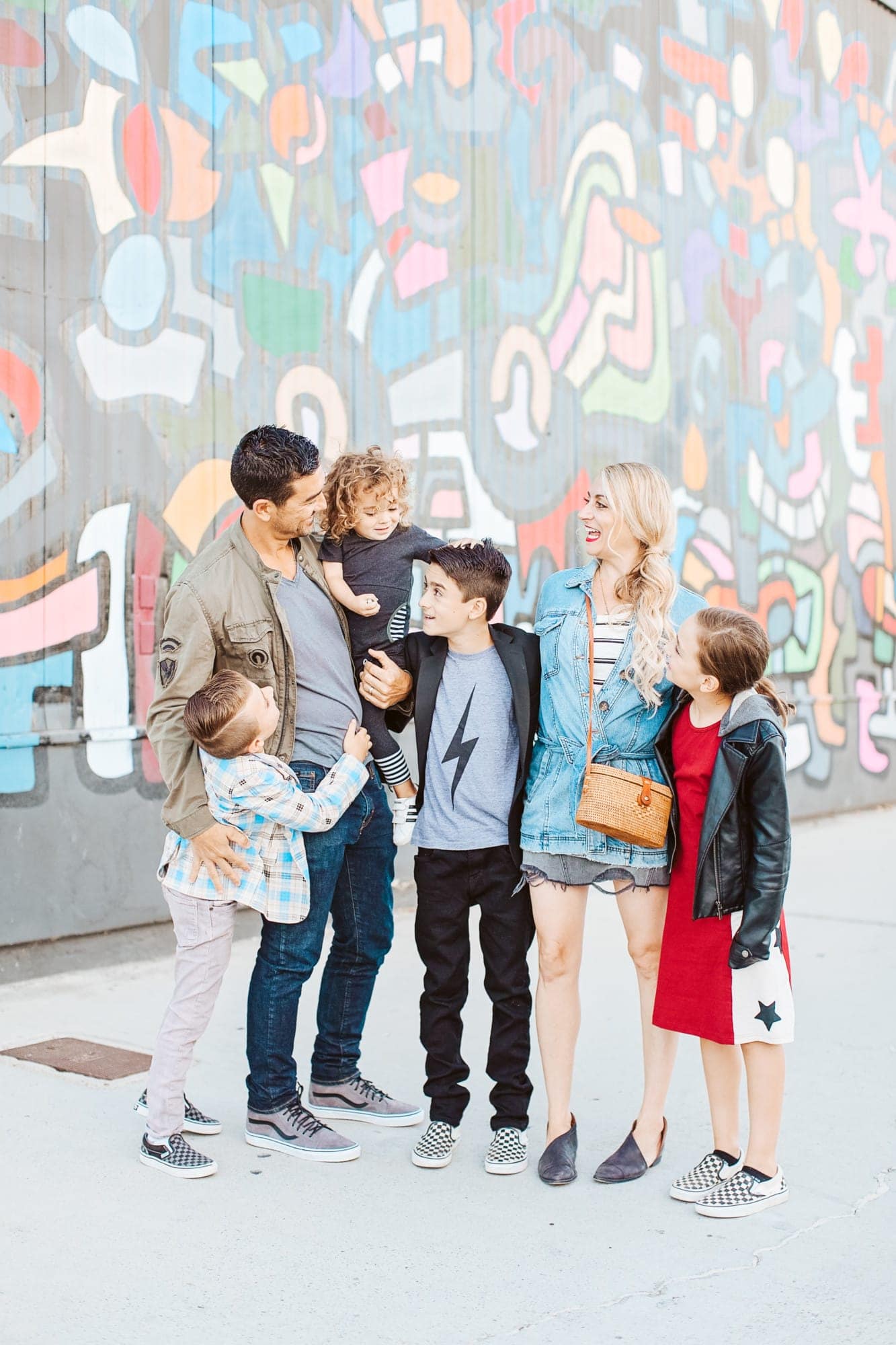 family walking together