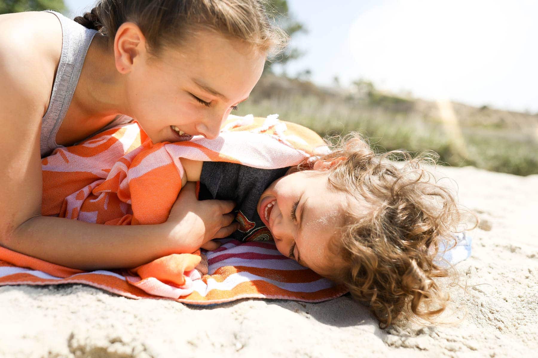 kids at the beach