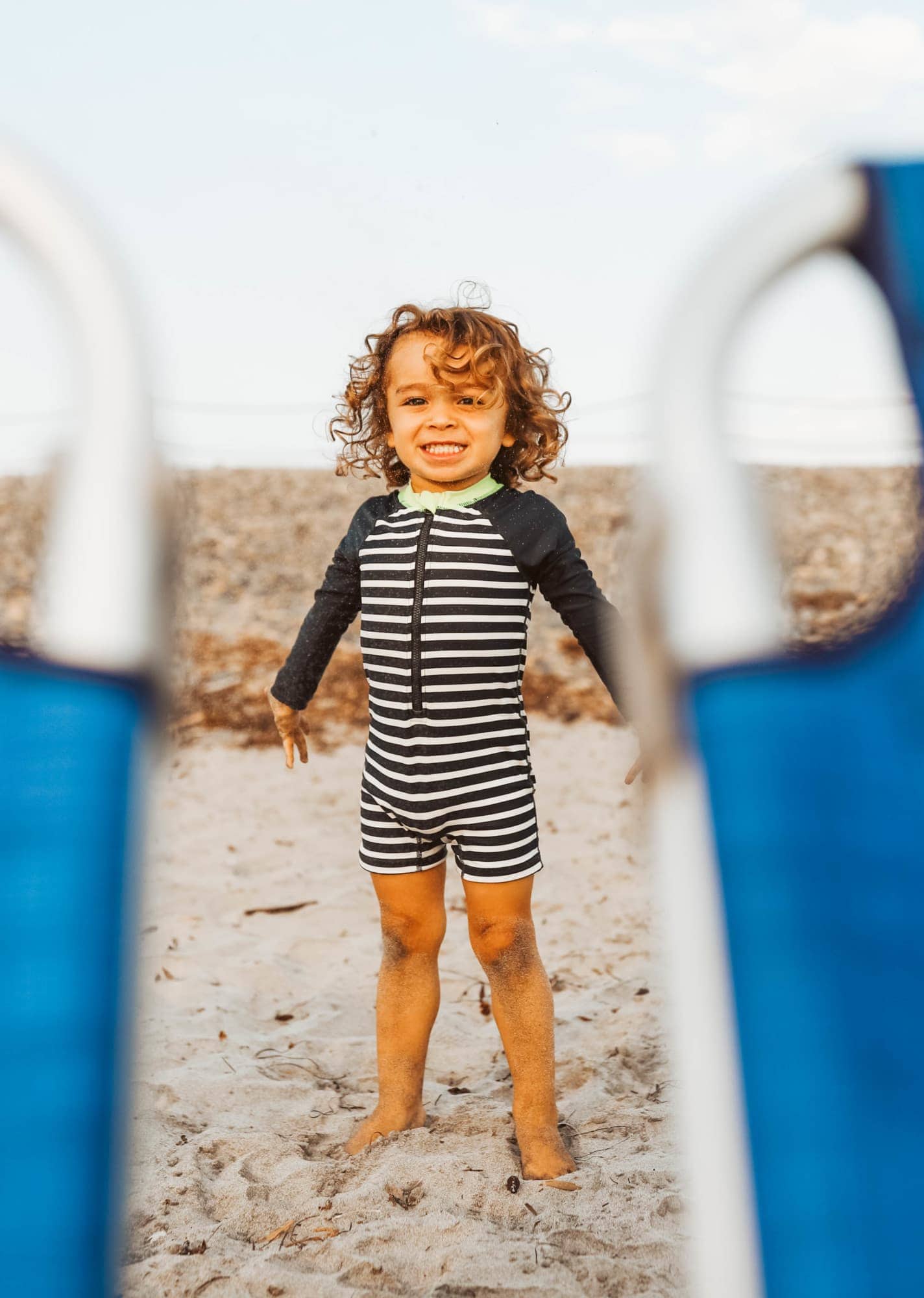 child at the beach