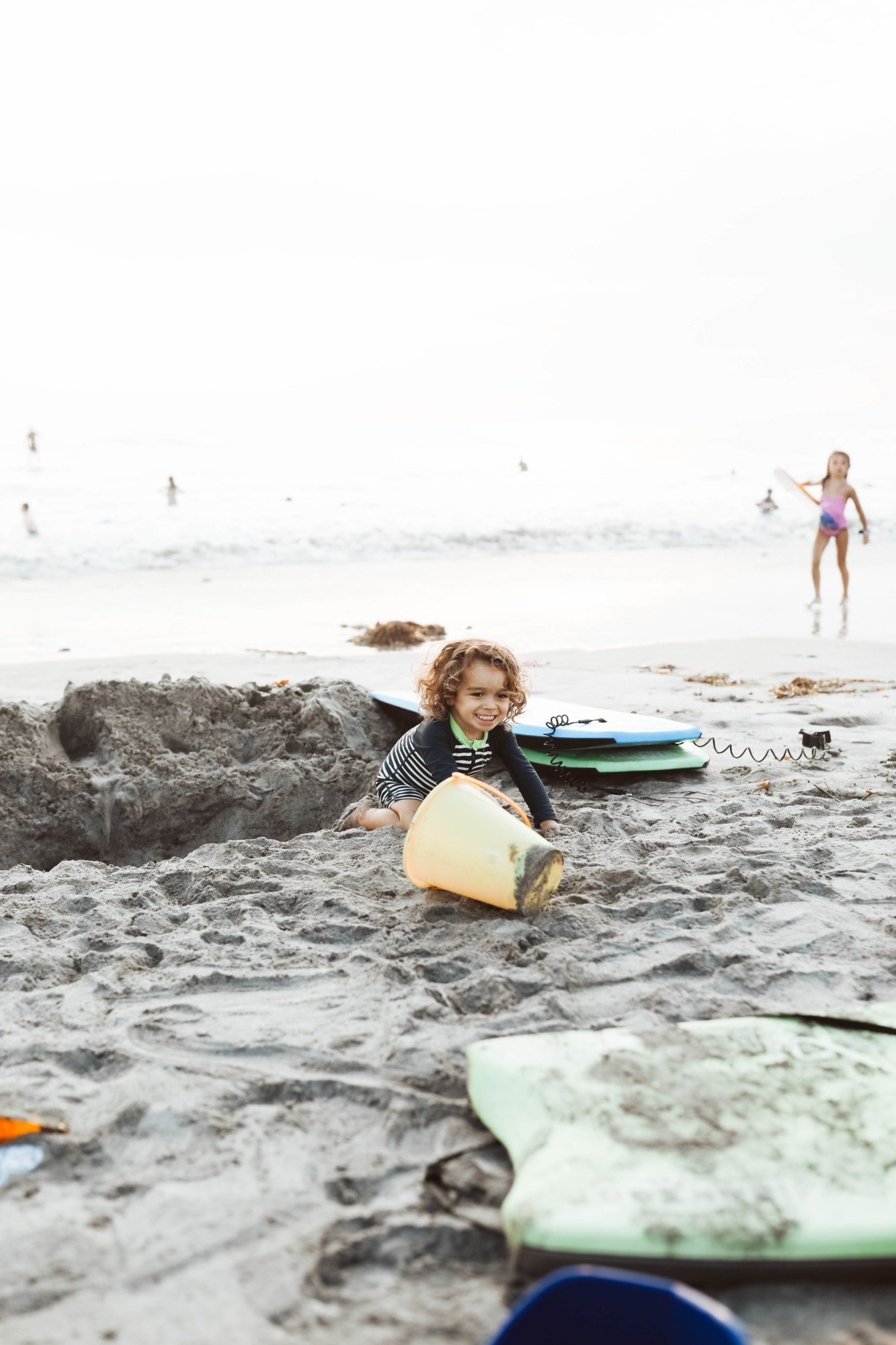 kids at the beach