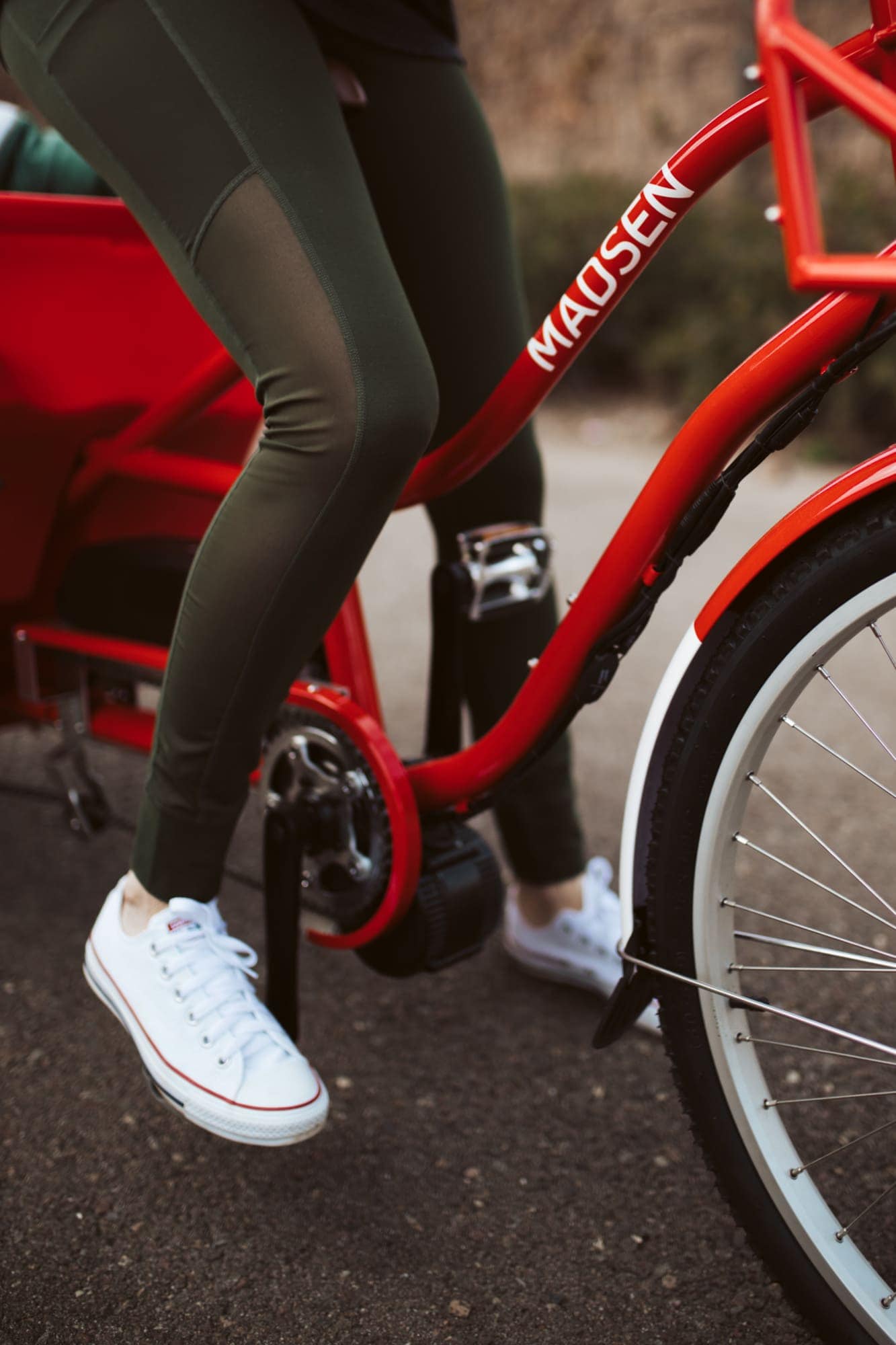 woman on bike