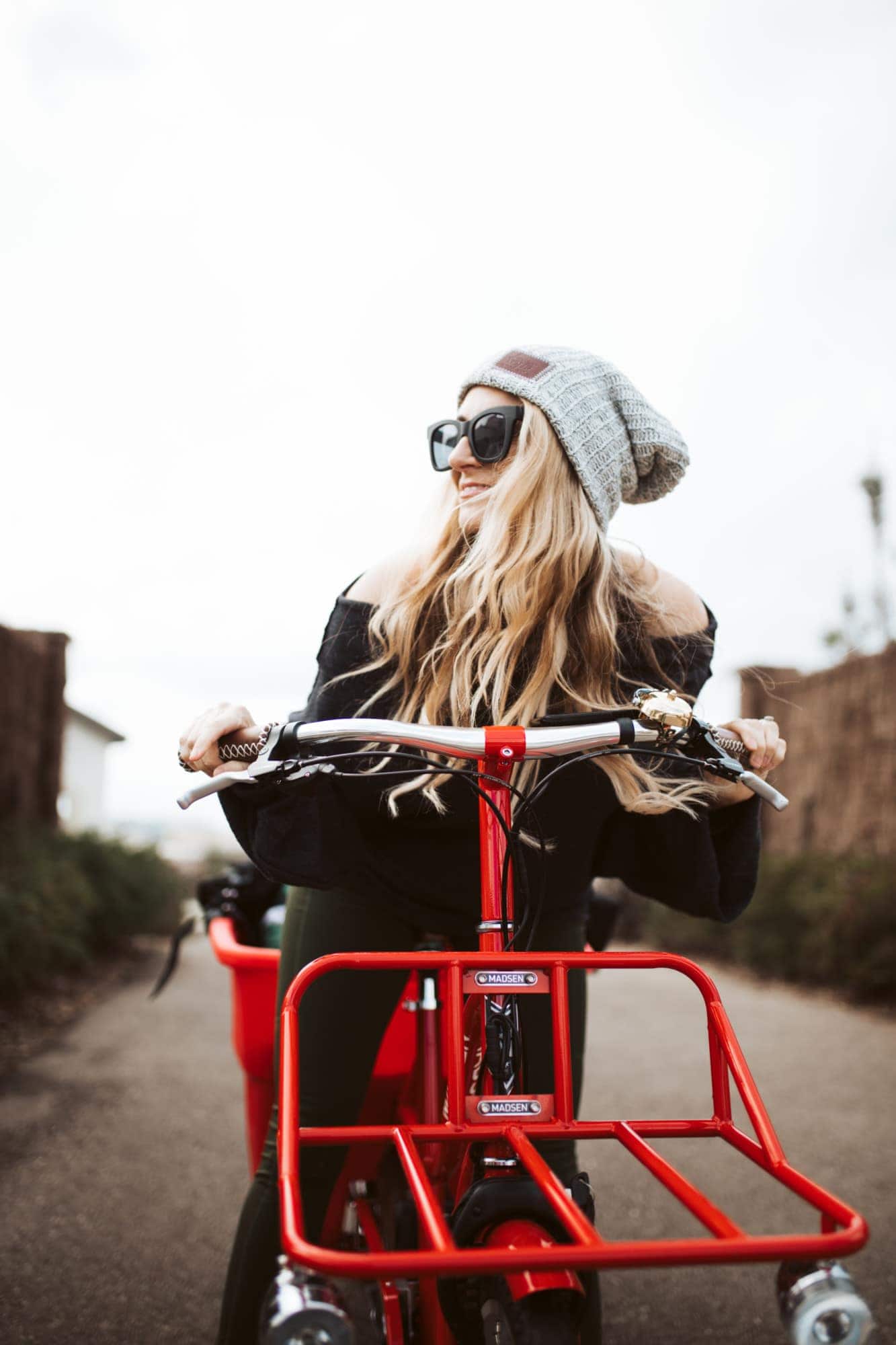 woman on bike