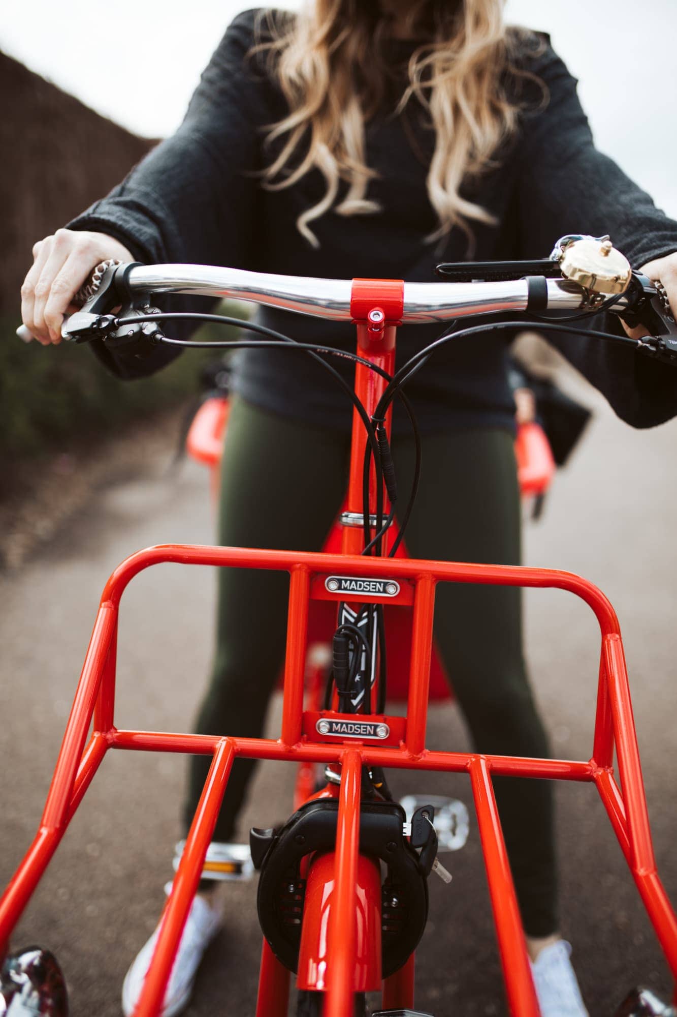 woman on bike