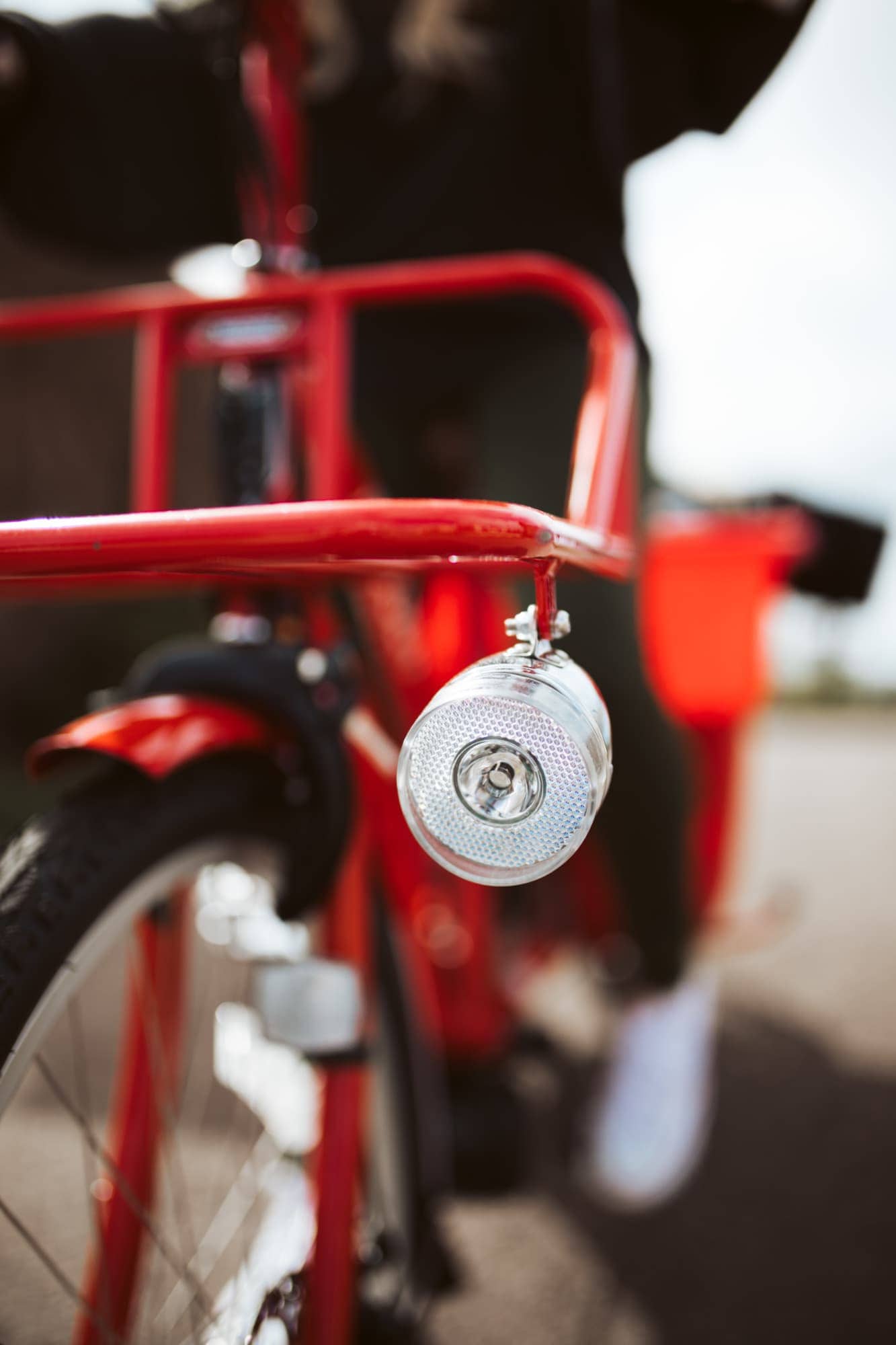 red bike close up