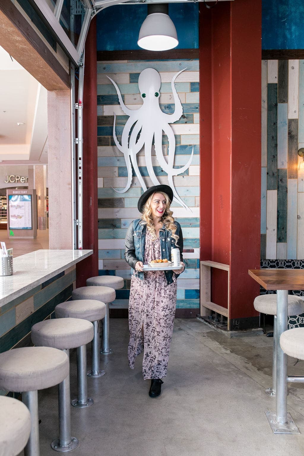 woman in restaurant