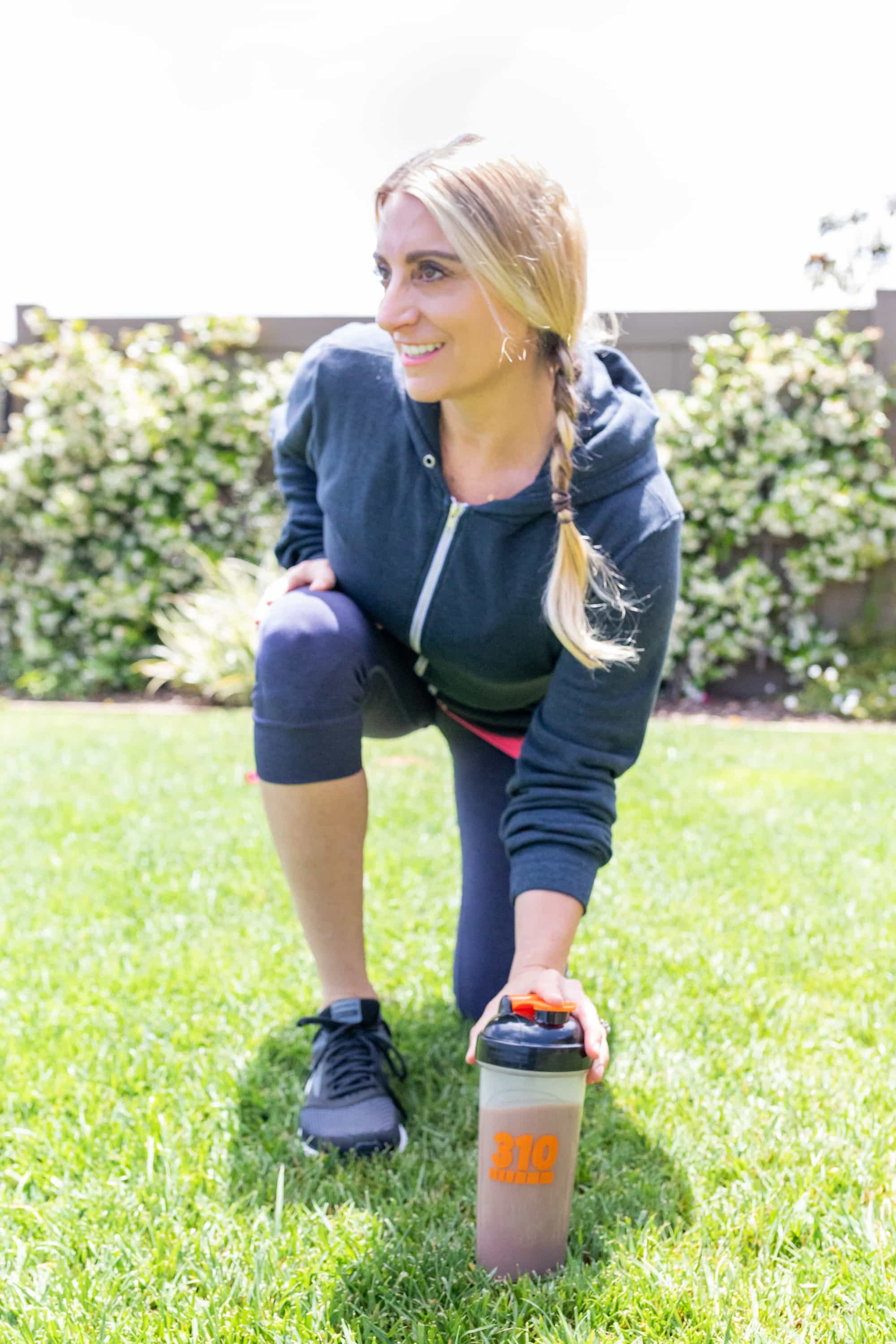 woman with smoothie