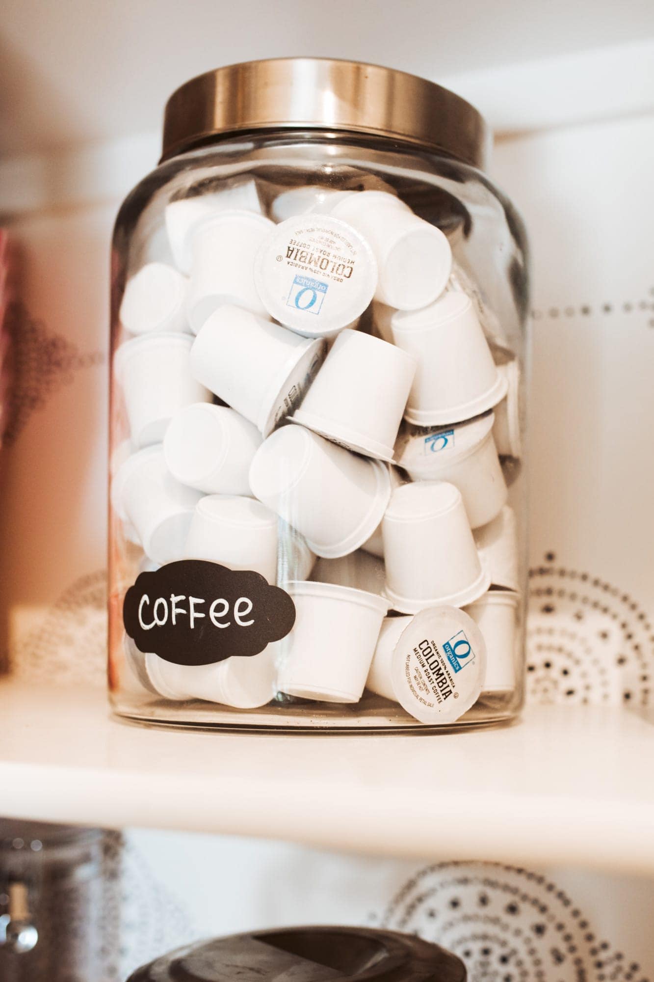 coffee creamer in mason jar