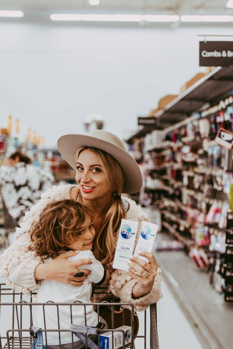 mom and child shopping