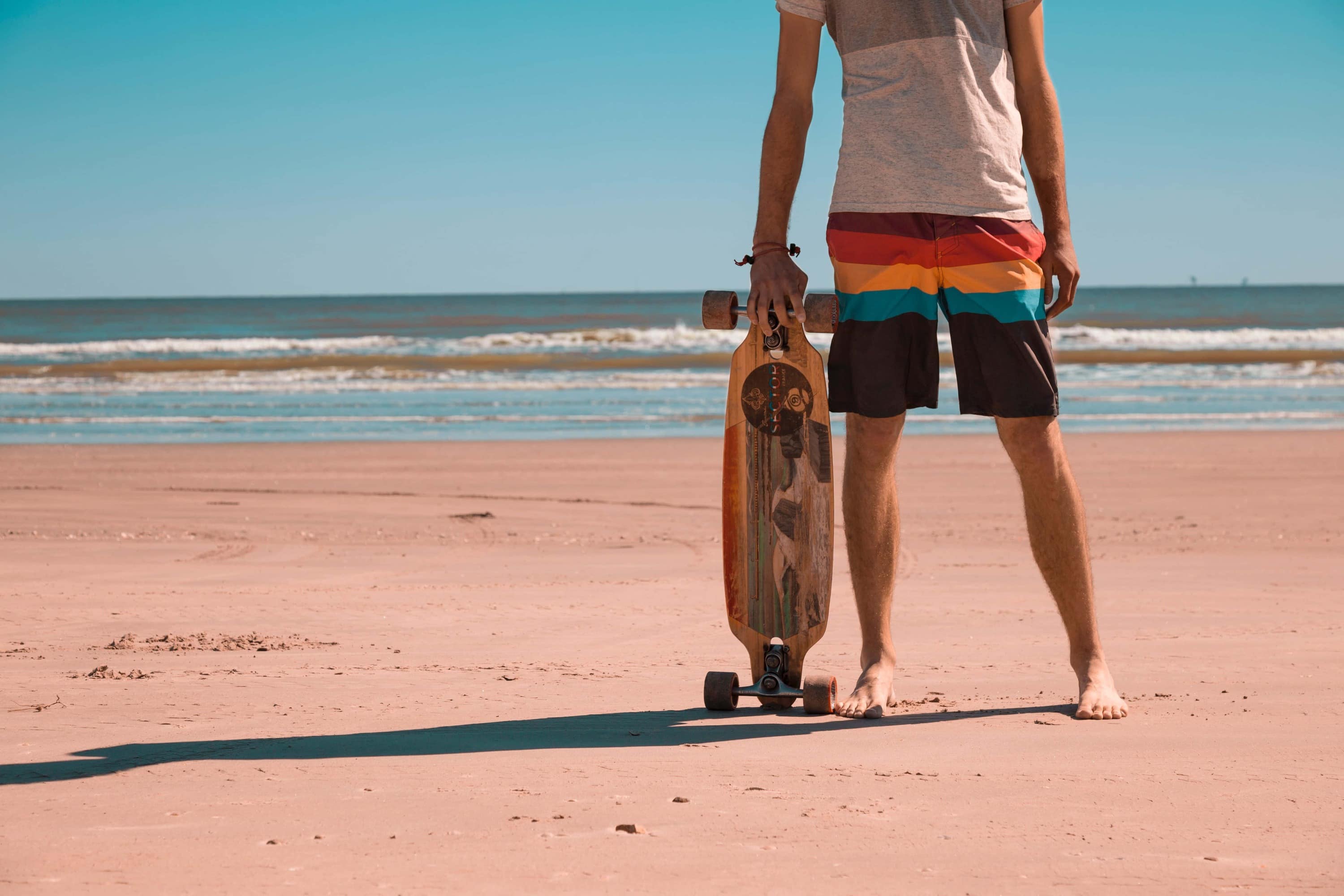 man on beach