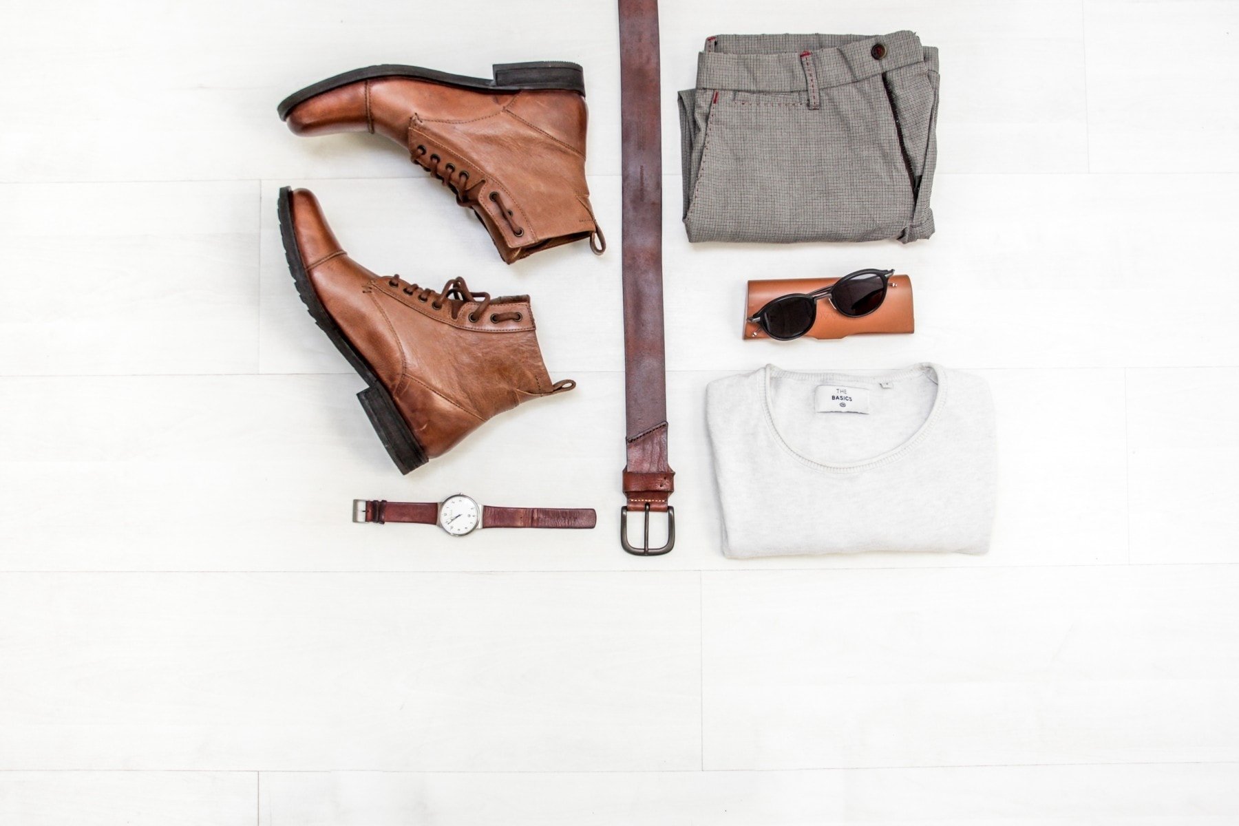 mens fashion flatlay