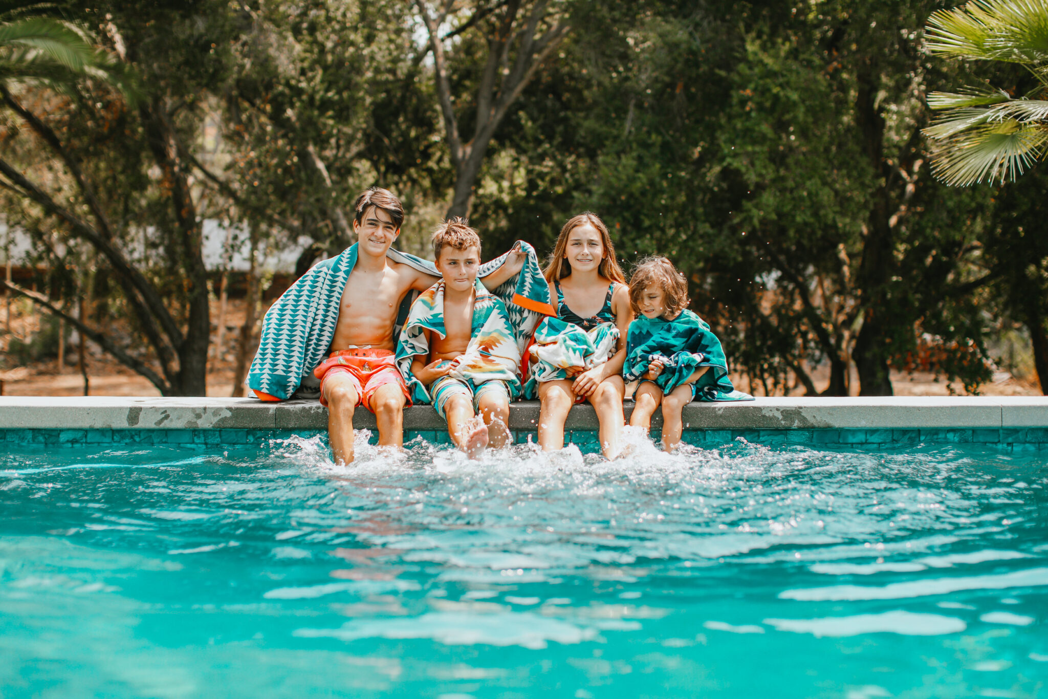 kids at the pool