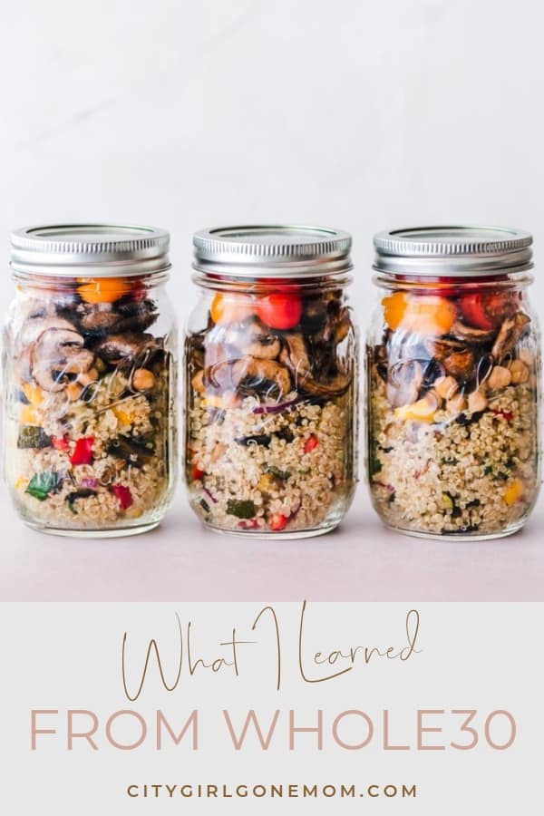 healthy food in jars