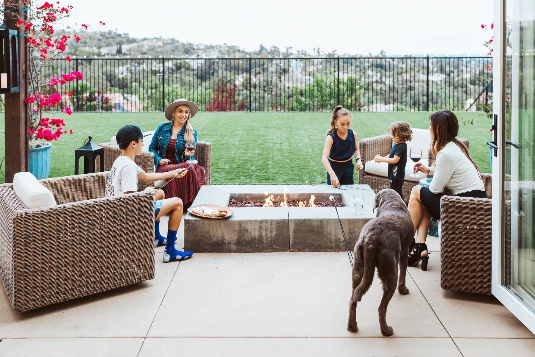 outdoor patio family