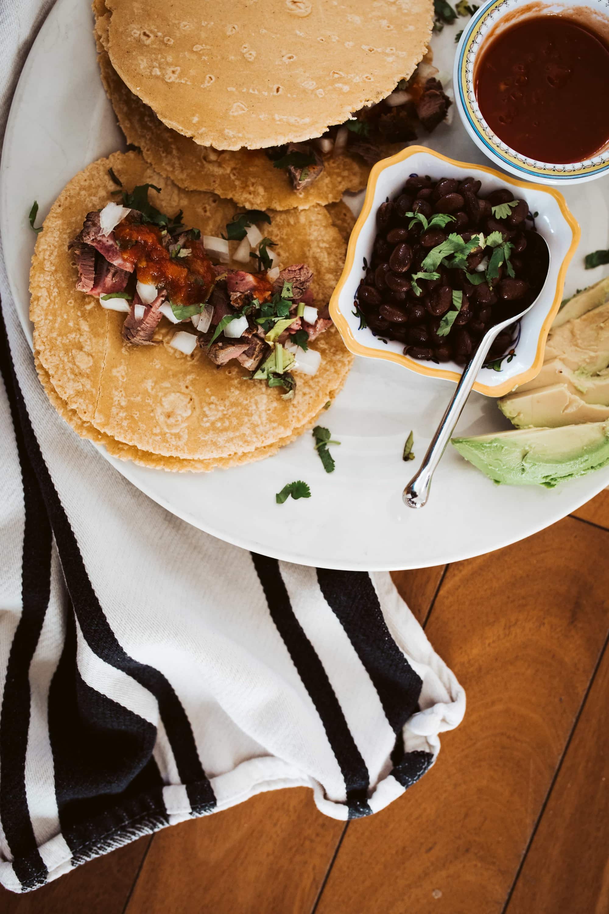 plate of tacos