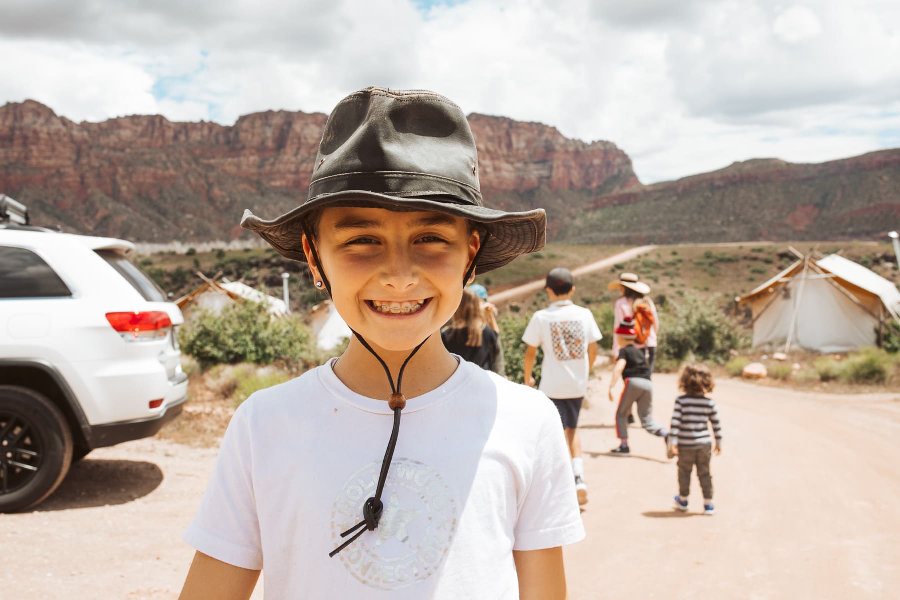 camping kid