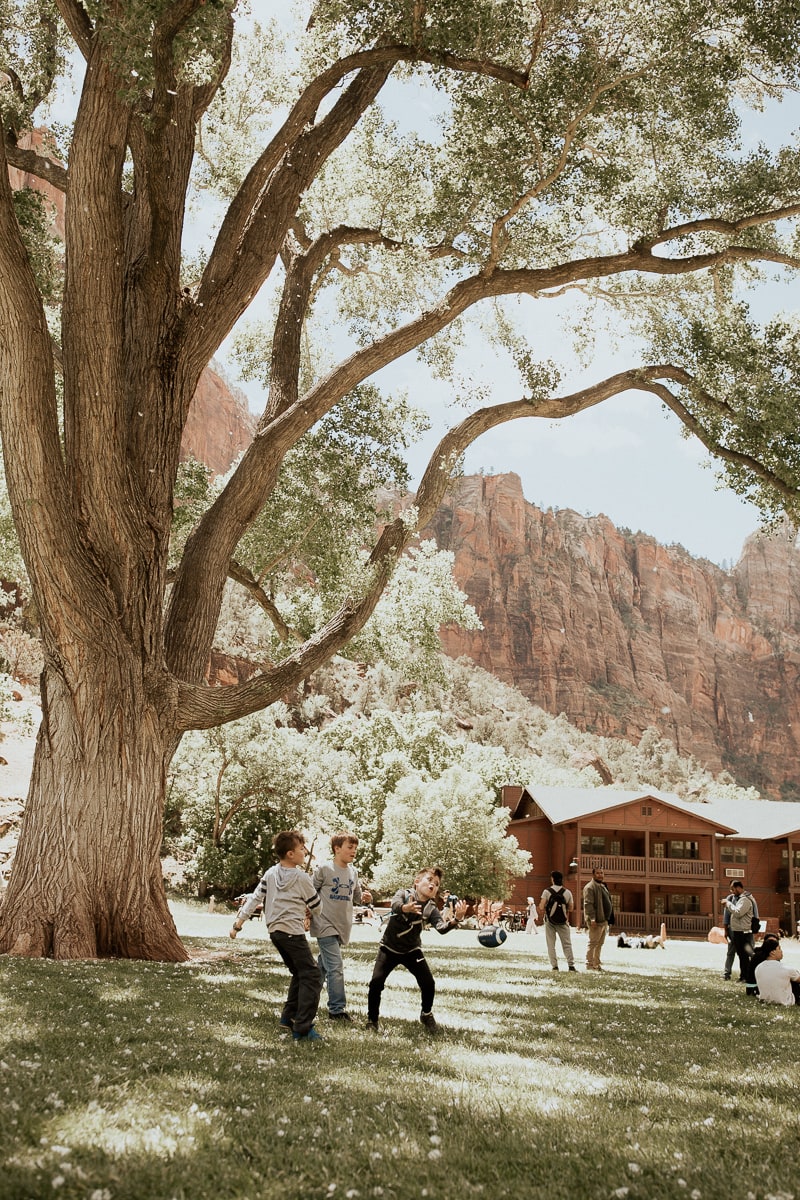 kids playing outdoors