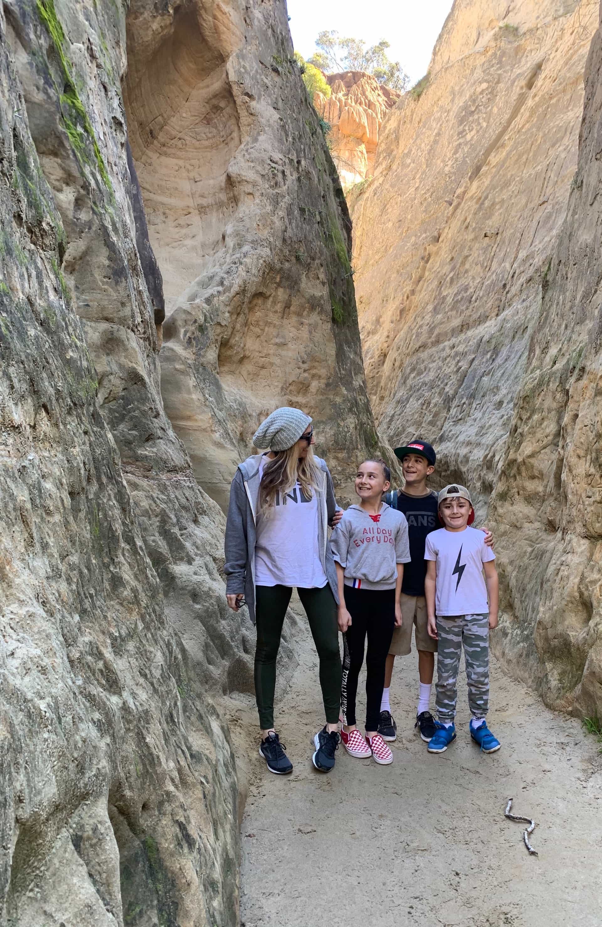 family hiking