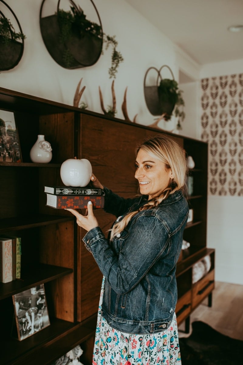 woman decorating