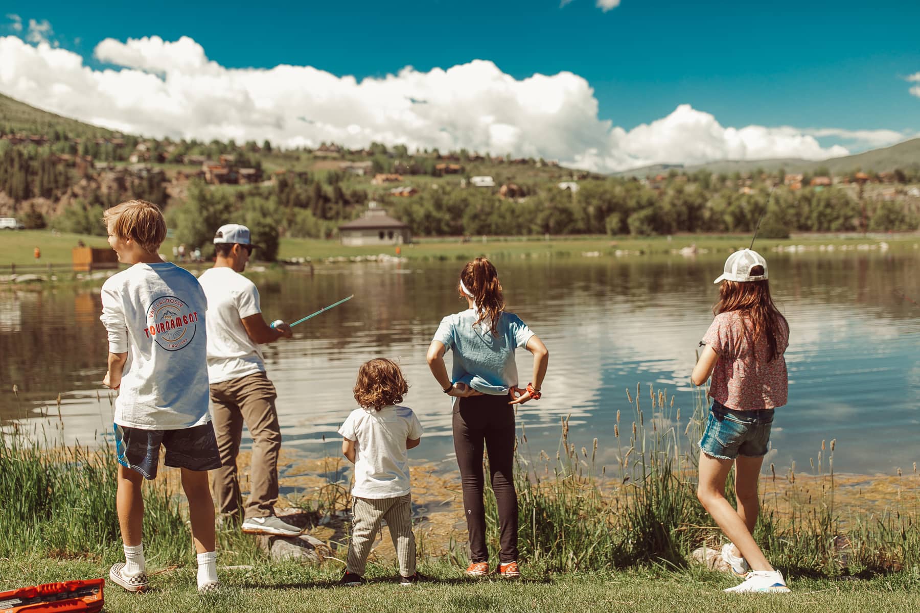 family fishing