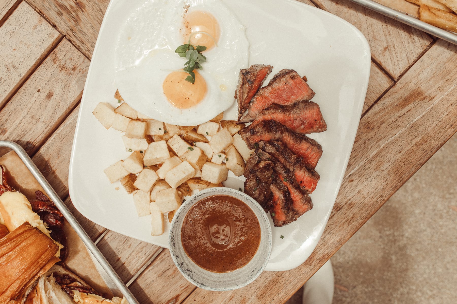 steak and eggs