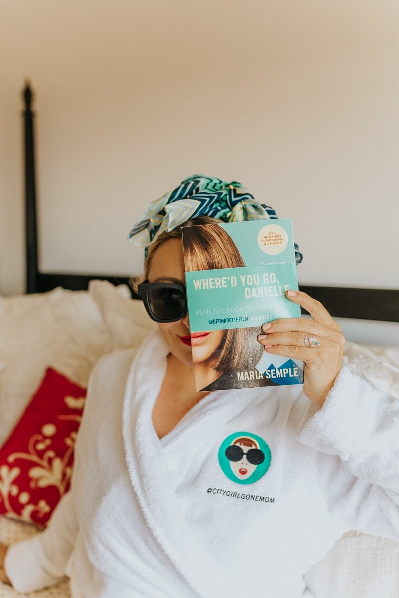 woman with book