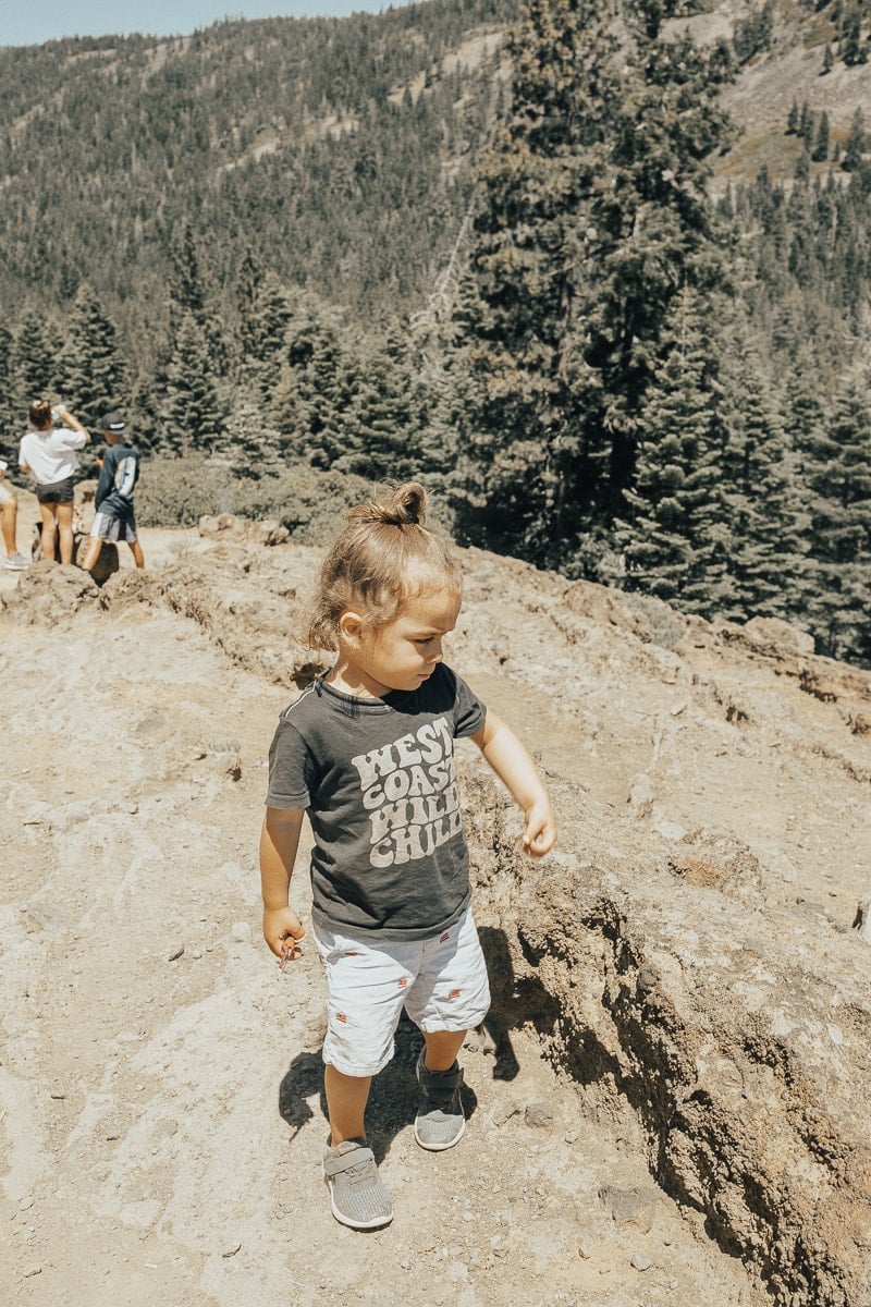 hiking toddler