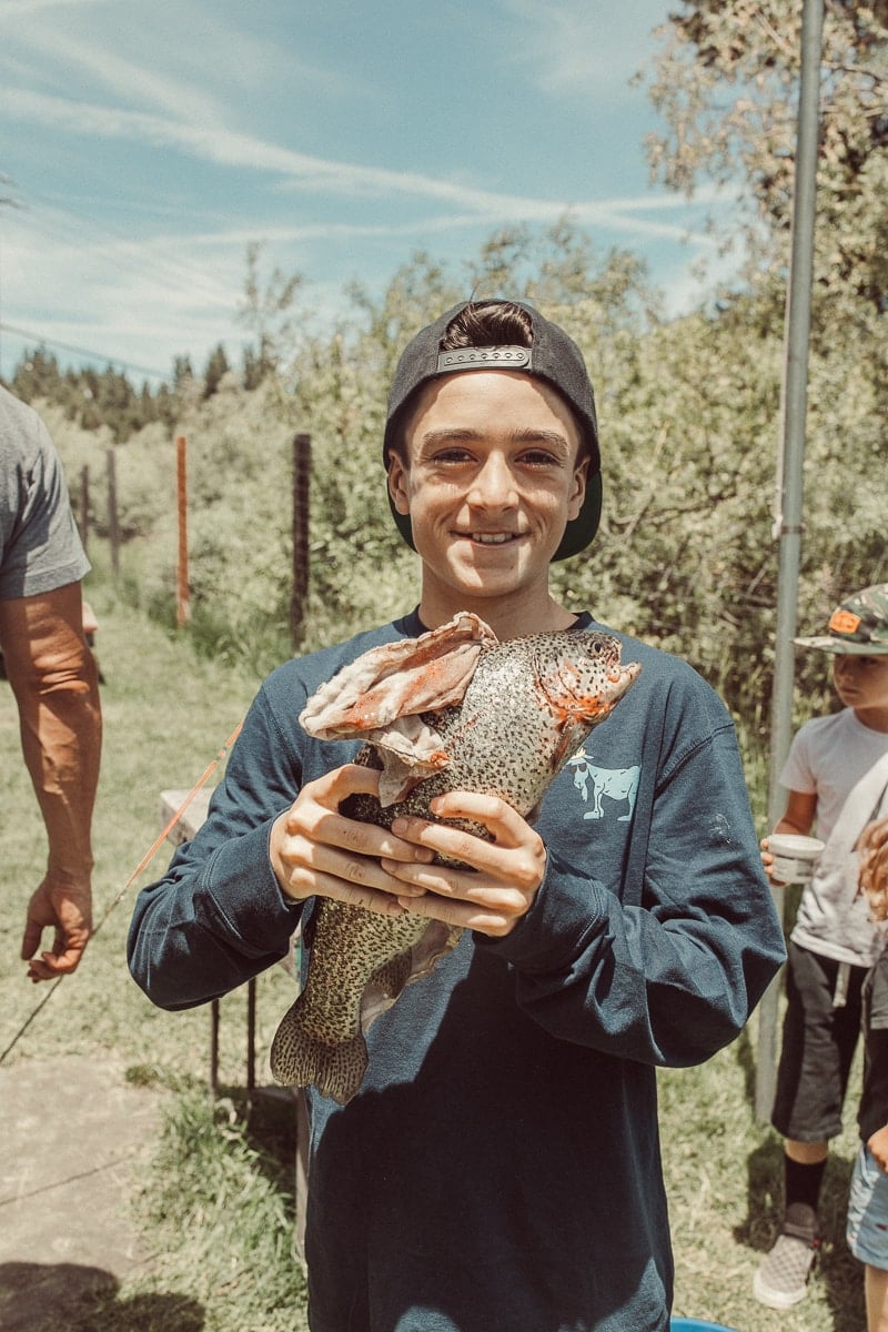 boy with fish