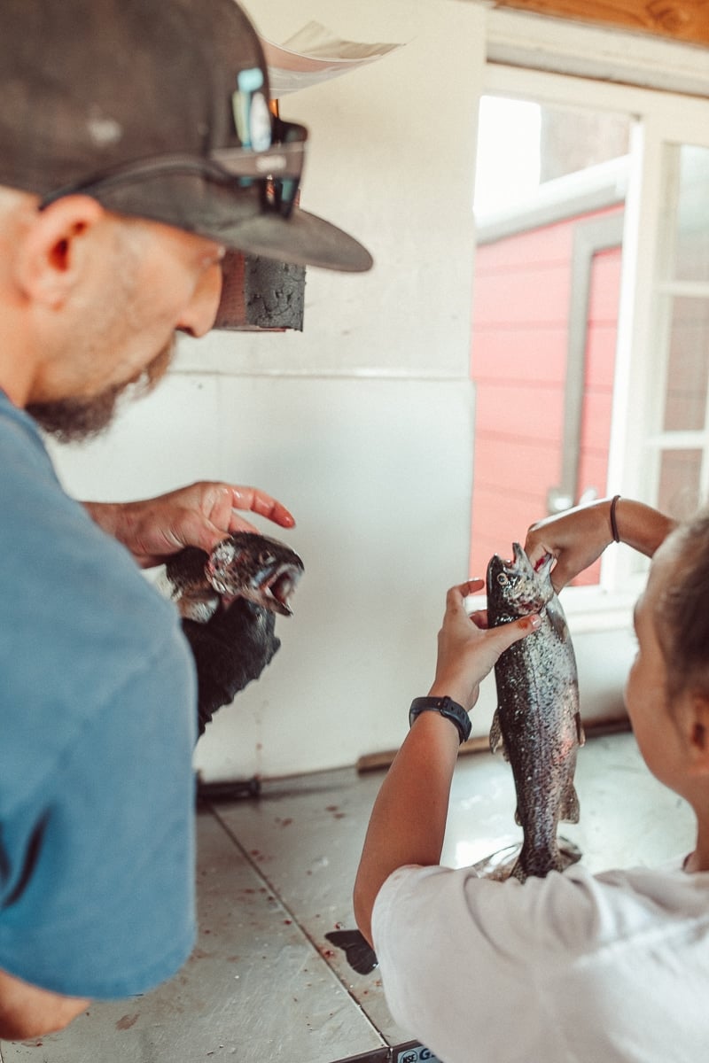 gutting fish