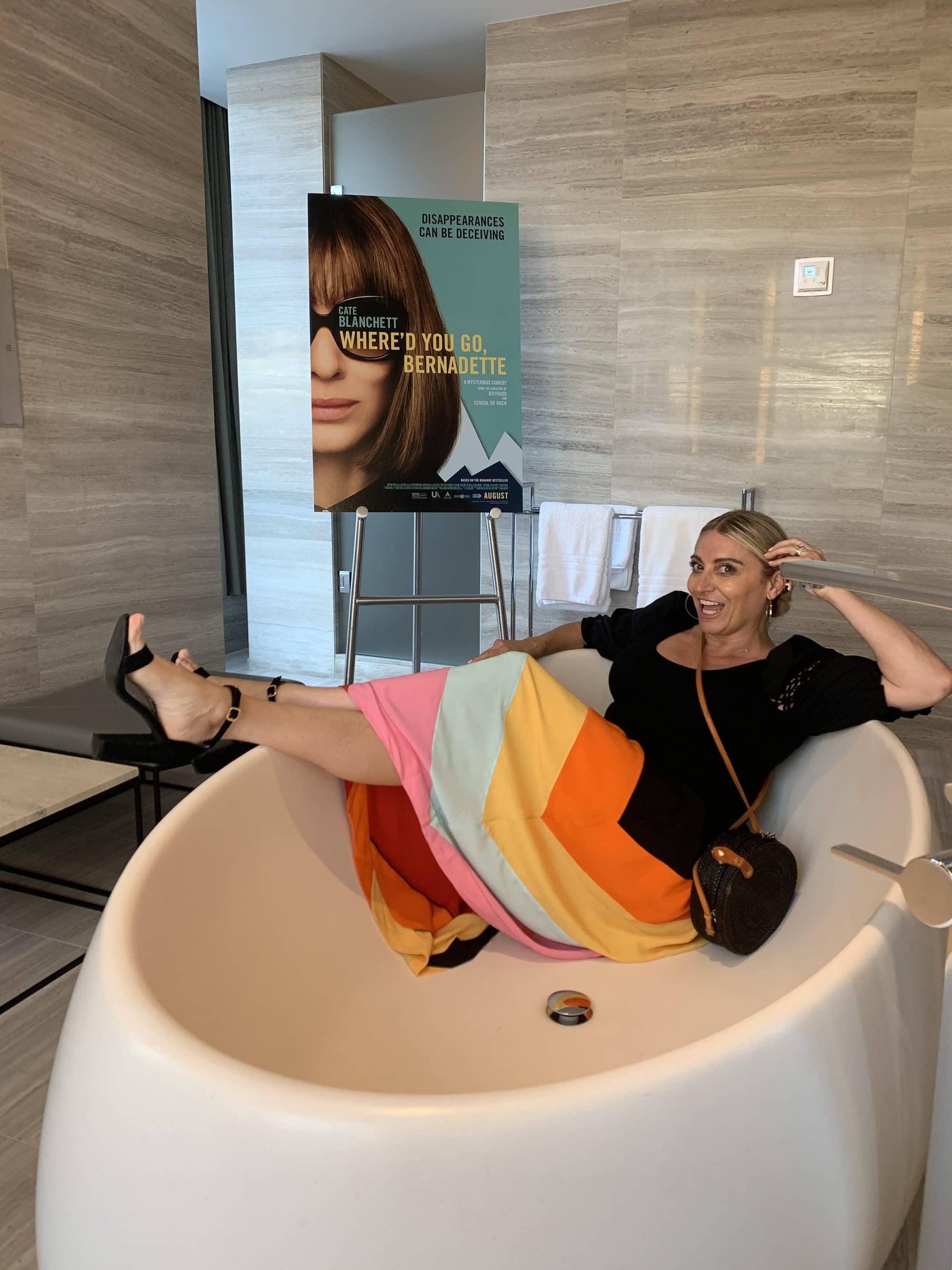 woman in tub