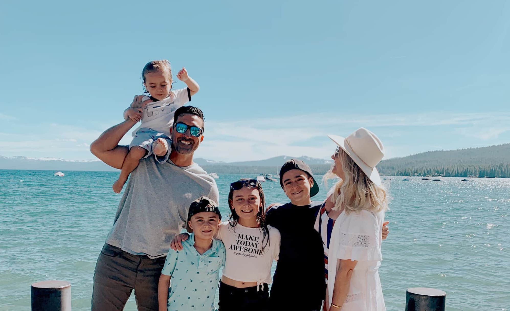 family at lake tahoe