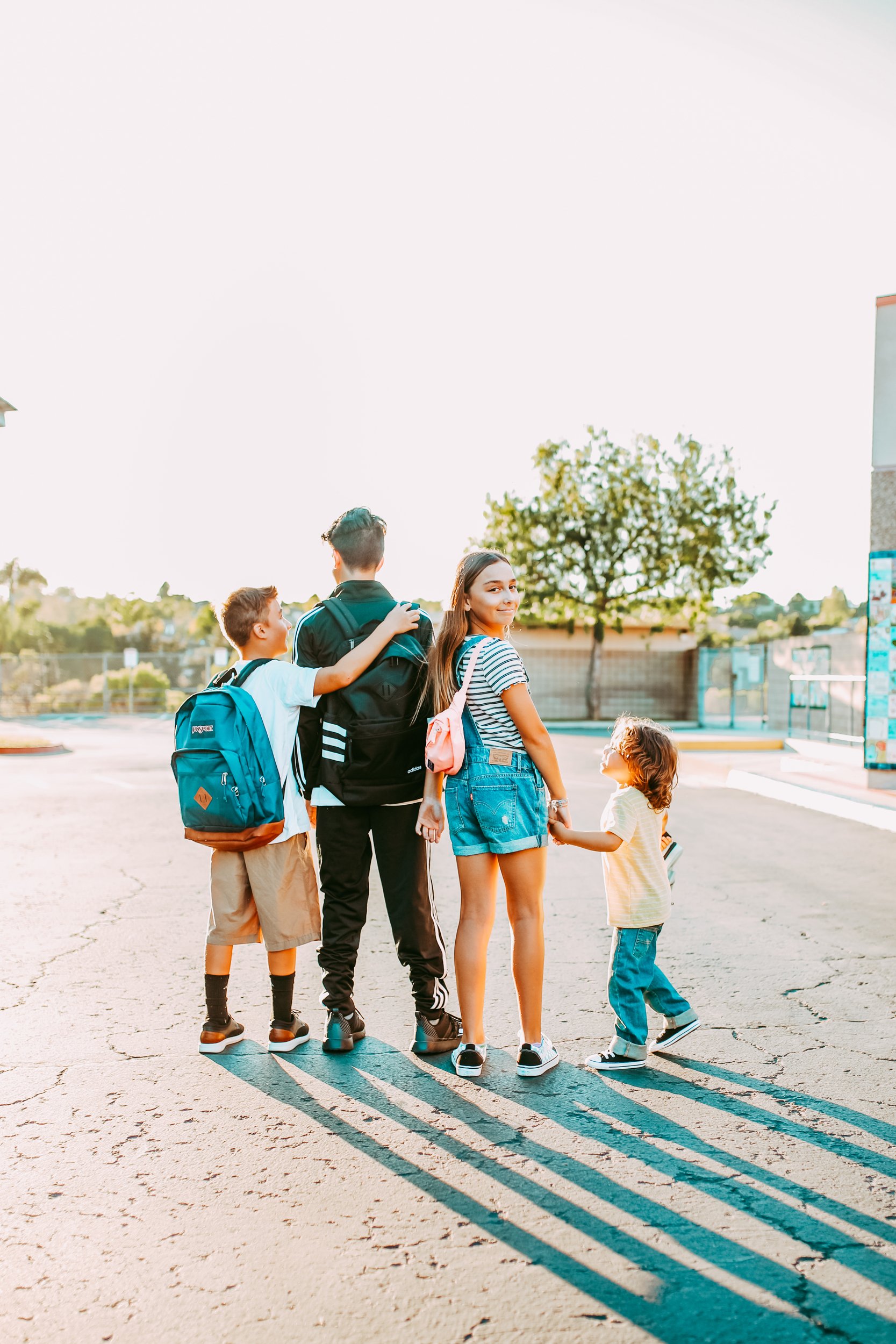 kids walking