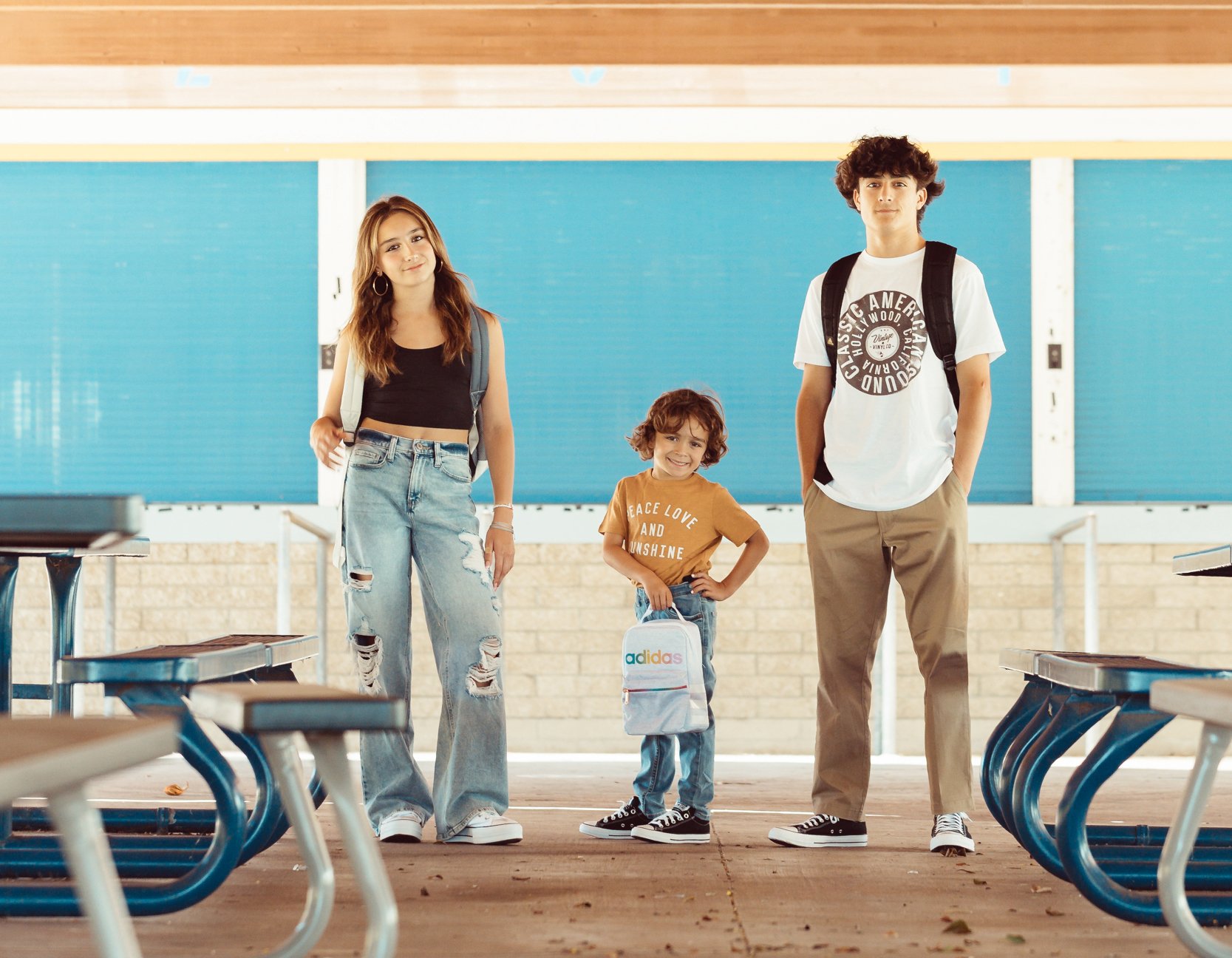 siblings together at school