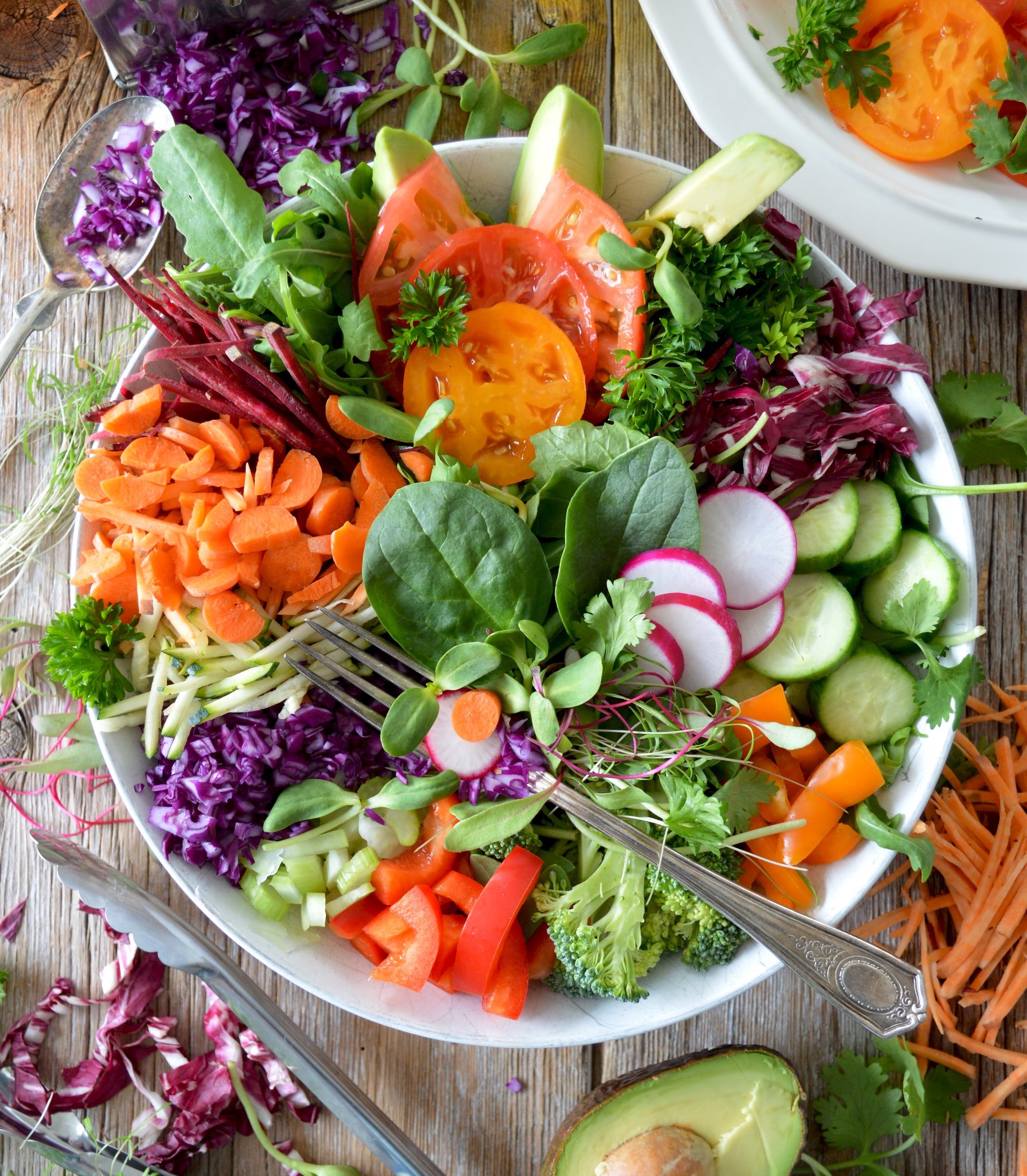 A colorful summer vegetable salad that takes advantage of summer's bounty. If you are looking for salads kids like this is it. Change it up to suit your family's tastes. 