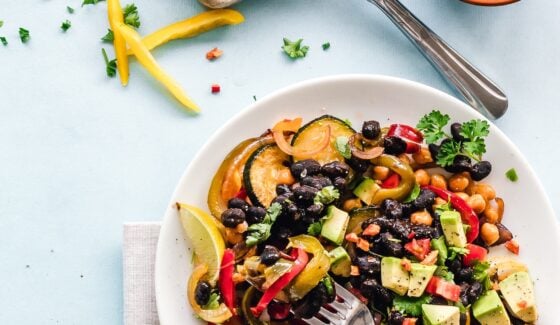 Load up on fiber and savor the delicious flavors of this killer recipe that only takes 15 minutes to make. One of our favorite kid friendly salads.